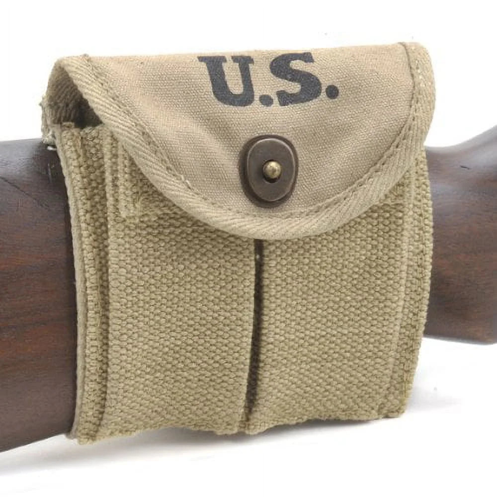 M1 Carbine Sling Oiler and Buttstock Pouch, Expertly Handcrafted Replica, Khaki