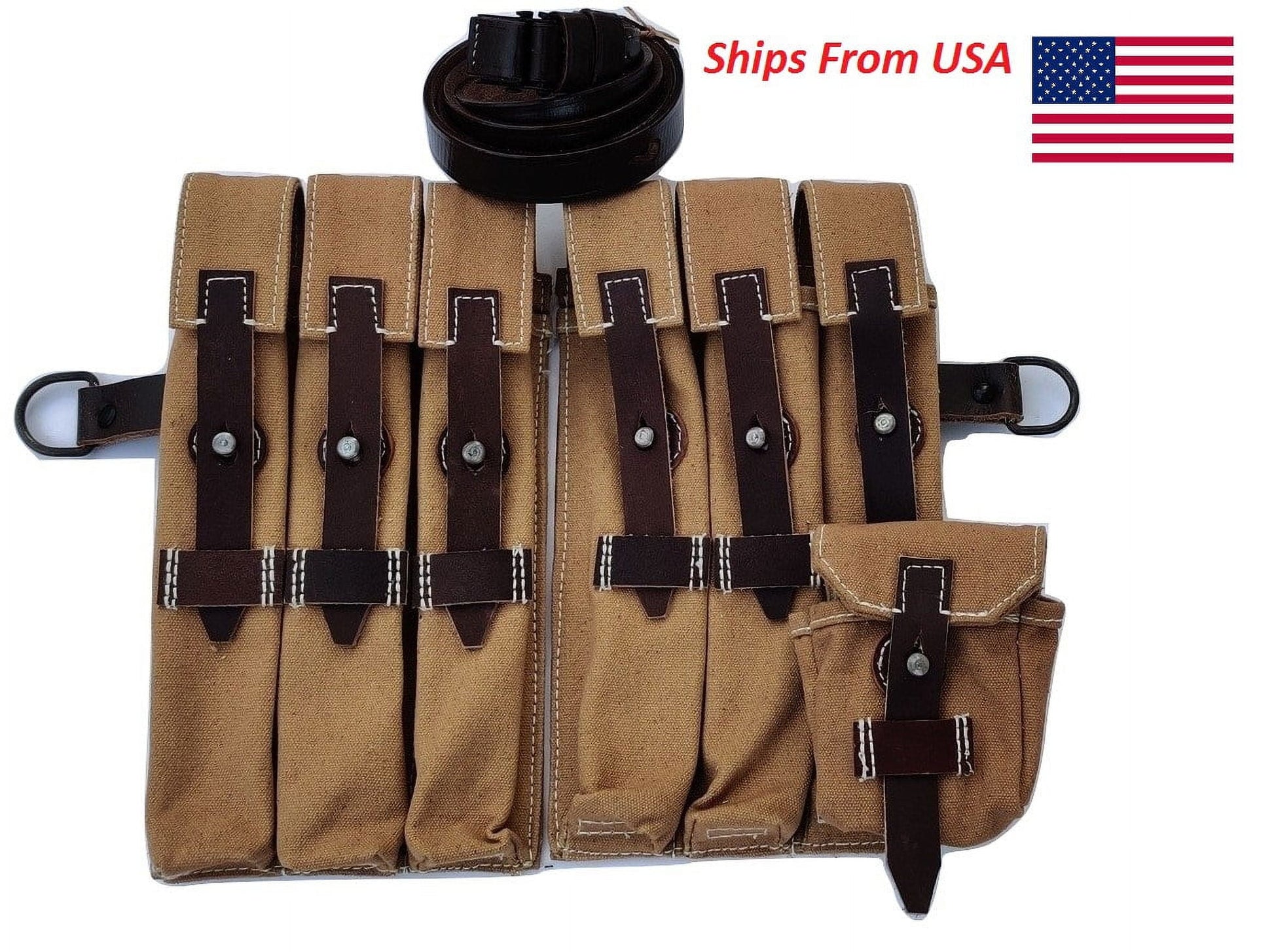 WW2- German MP40 Wehrmacht Magazine Pouch Set