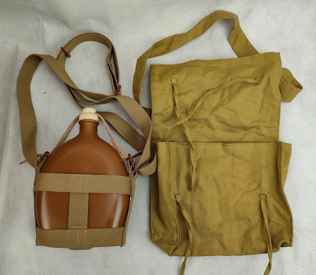 WW2- Imperial Japanese Army Shoulder Pouch and Canteen Set