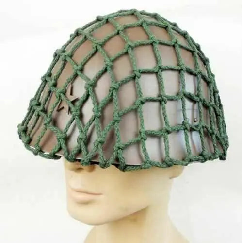 WW2-  Imperial Japanese Army Jungle Combat Type 90 Steel Helmet with Camouflage Net