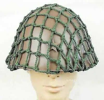 WW2-  Imperial Japanese Army Jungle Combat Type 90 Steel Helmet with Camouflage Net