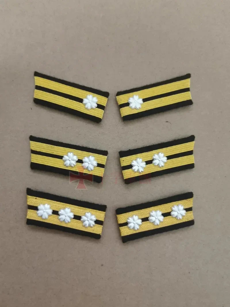 Reproduction WW2- Imperial Japanese Navy Uniform Collar Rank Insignia