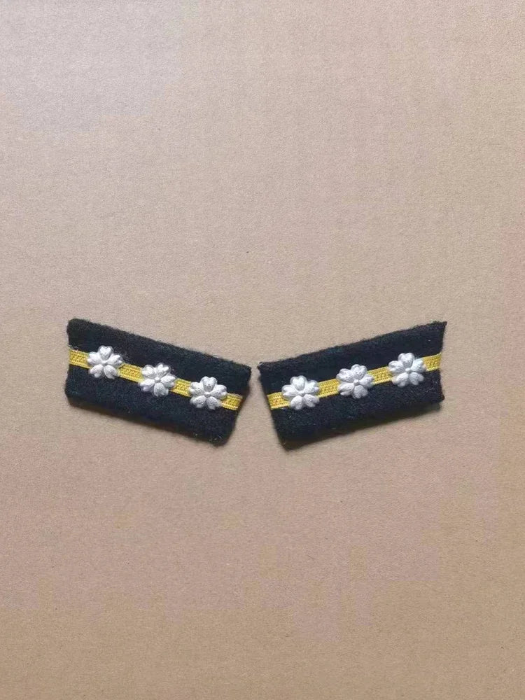 Reproduction WW2- Imperial Japanese Navy Uniform Collar Rank Insignia