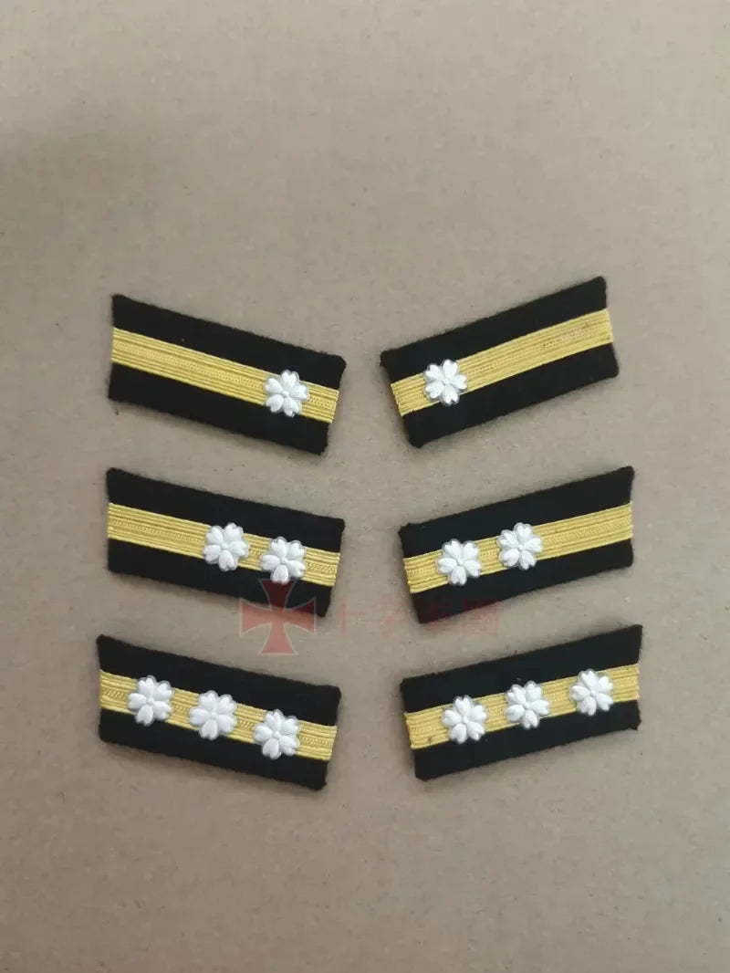 Reproduction WW2- Imperial Japanese Navy Uniform Collar Rank Insignia