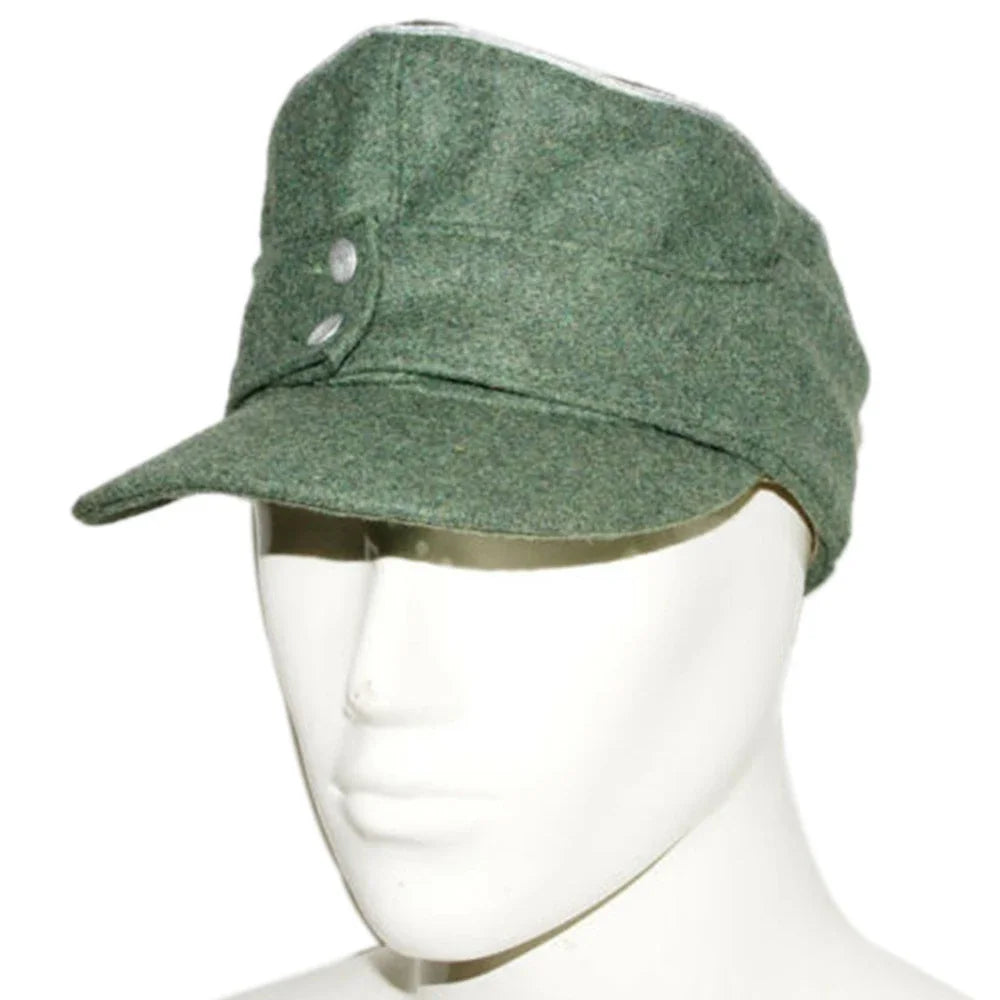 WW2- German Wehrmacht Officer M43 Panzer Wool Field Cap