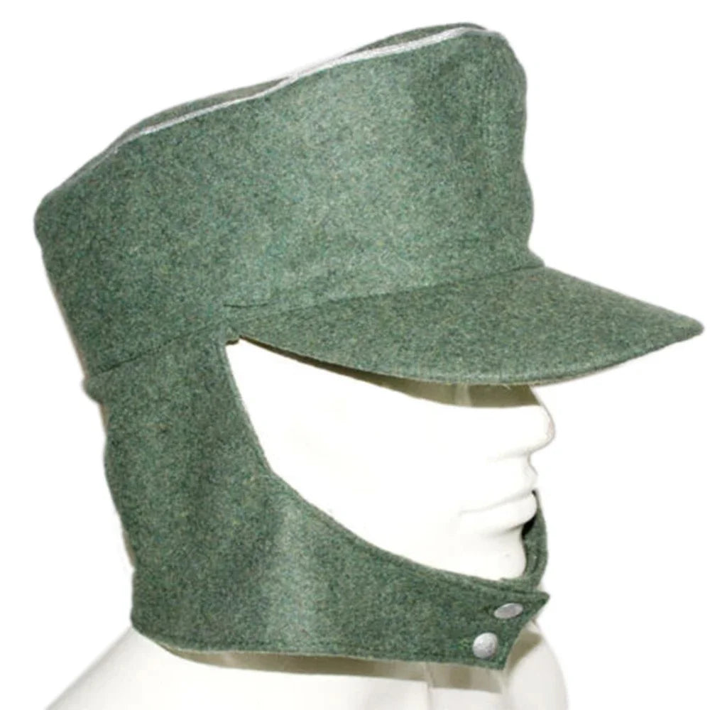 WW2- German Wehrmacht Officer M43 Panzer Wool Field Cap