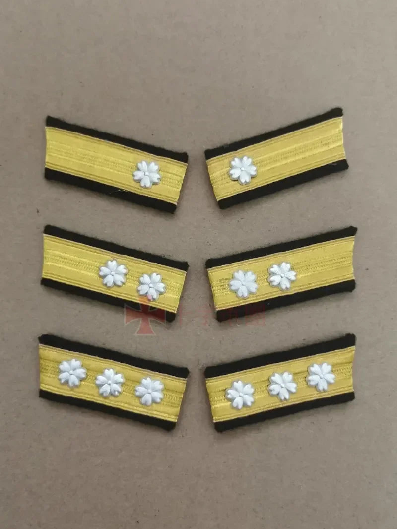 Reproduction WW2- Imperial Japanese Navy Uniform Collar Rank Insignia