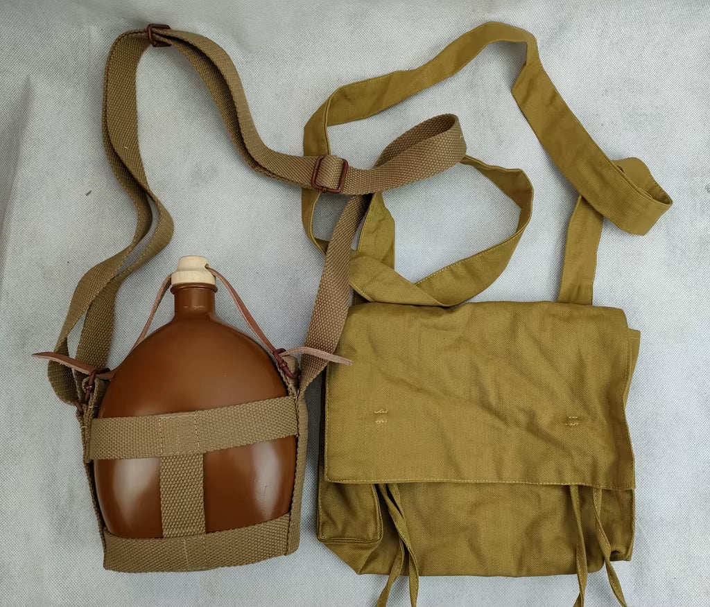 WW2- Imperial Japanese Army Shoulder Pouch and Canteen Set